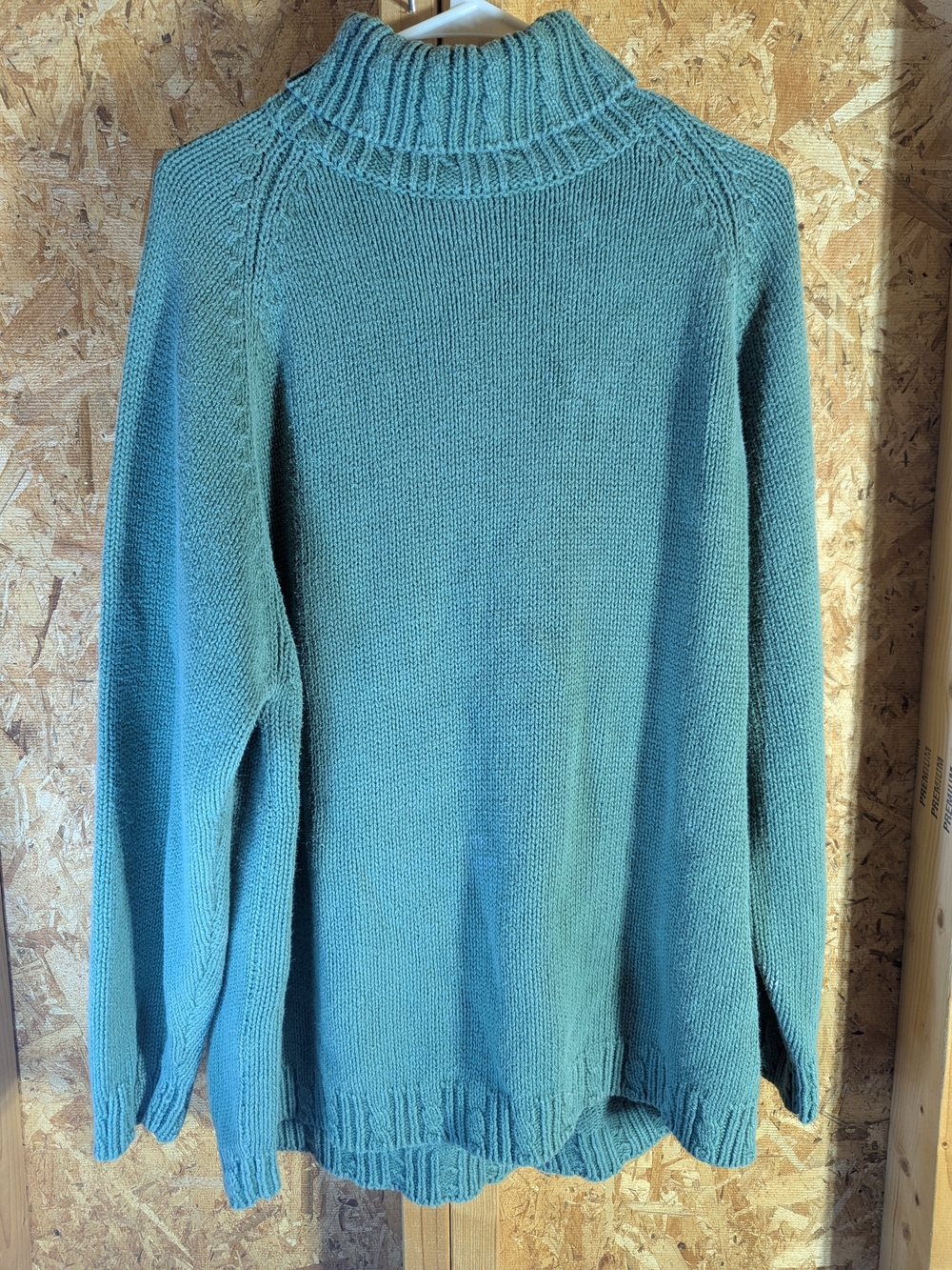 L.L. Bean Teal Turtleneck Knit Sweater